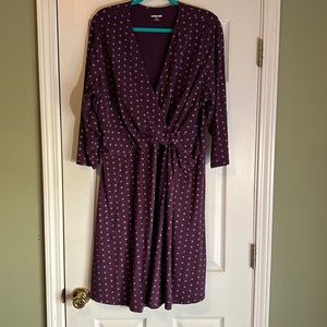 Lands End V Neck Dress